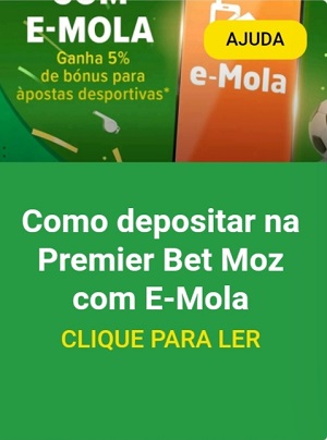 Como depositar na Premier Bet Moz com E-Mola