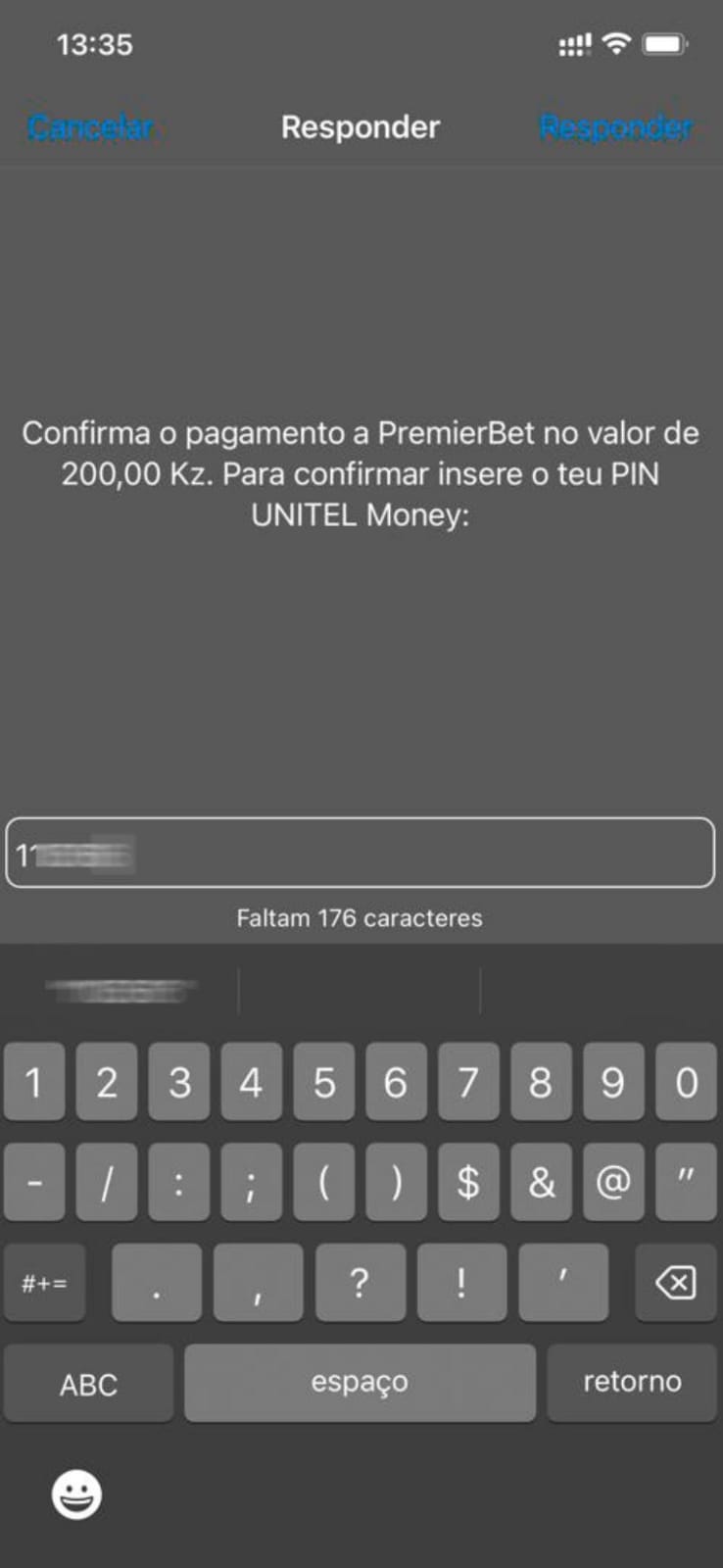 Como depositar na Premier Bet pelo UNITEL Money